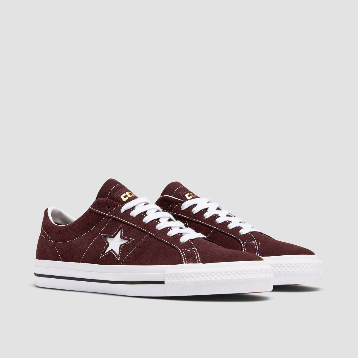 Converse One Star Pro Shoes Bloodstone White Black