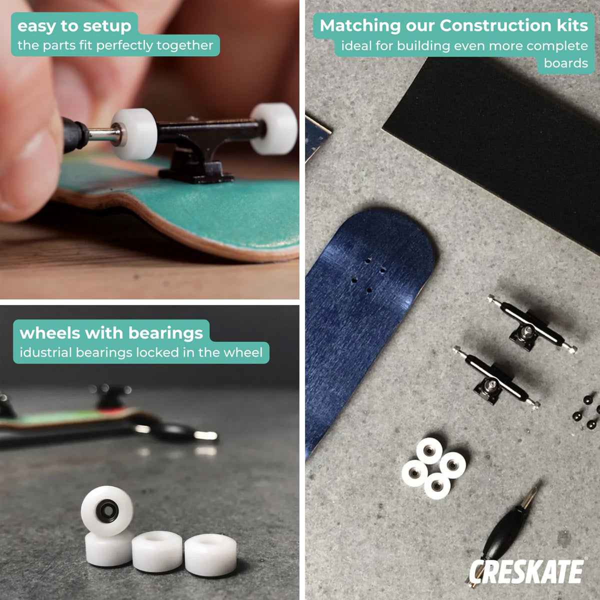 CRESKATE Finger Skateboard Accessory - For 1 Board