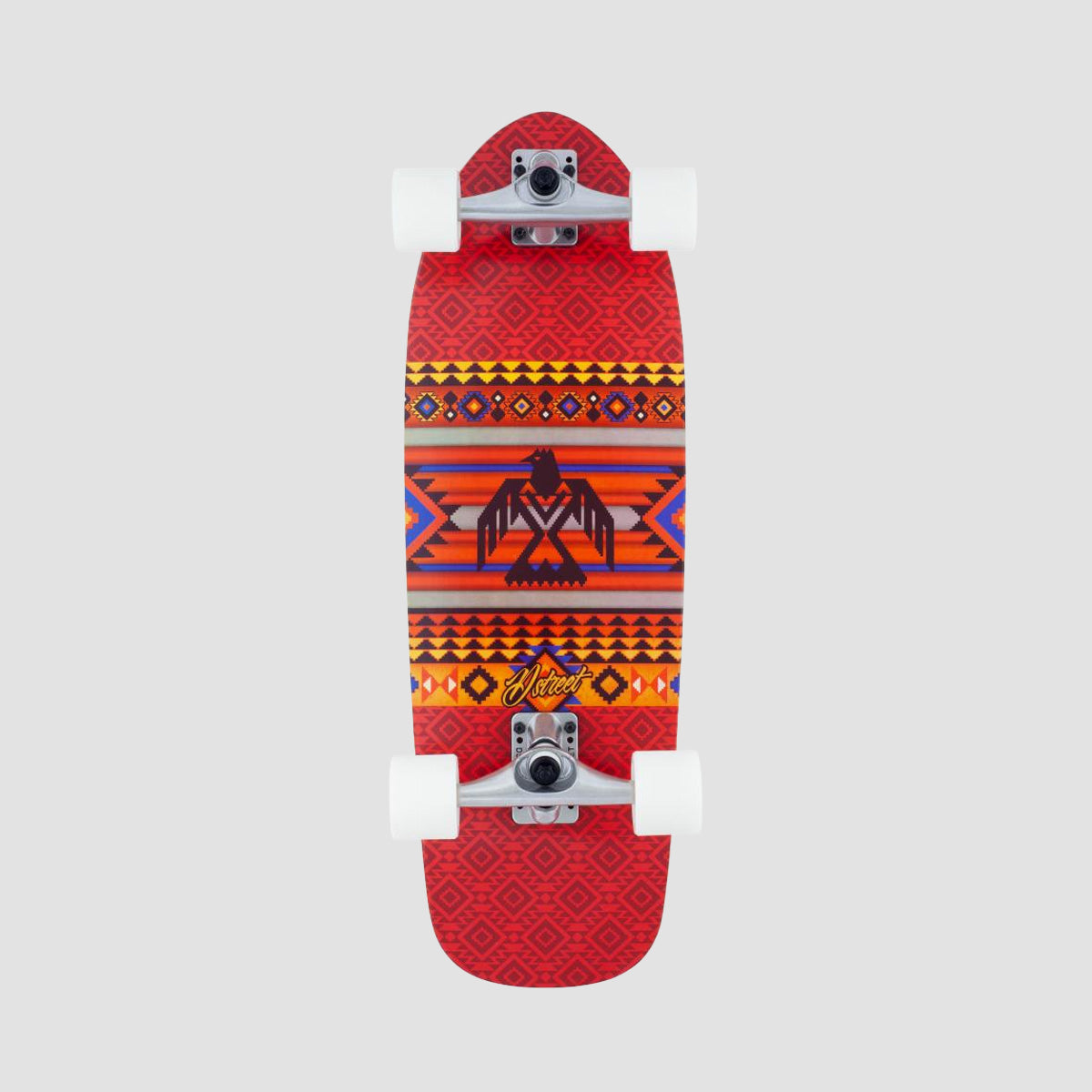 D Street Surfskate Aztec Baja Cruiser Skateboard - 9.37"
