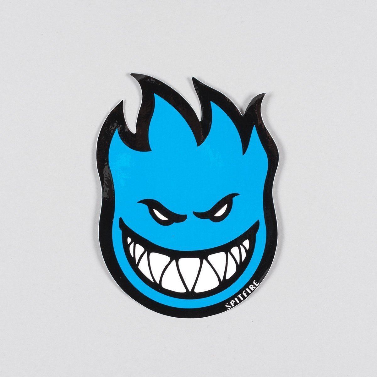 Spitfire Fireball Sticker Medium Blue 150x100mm