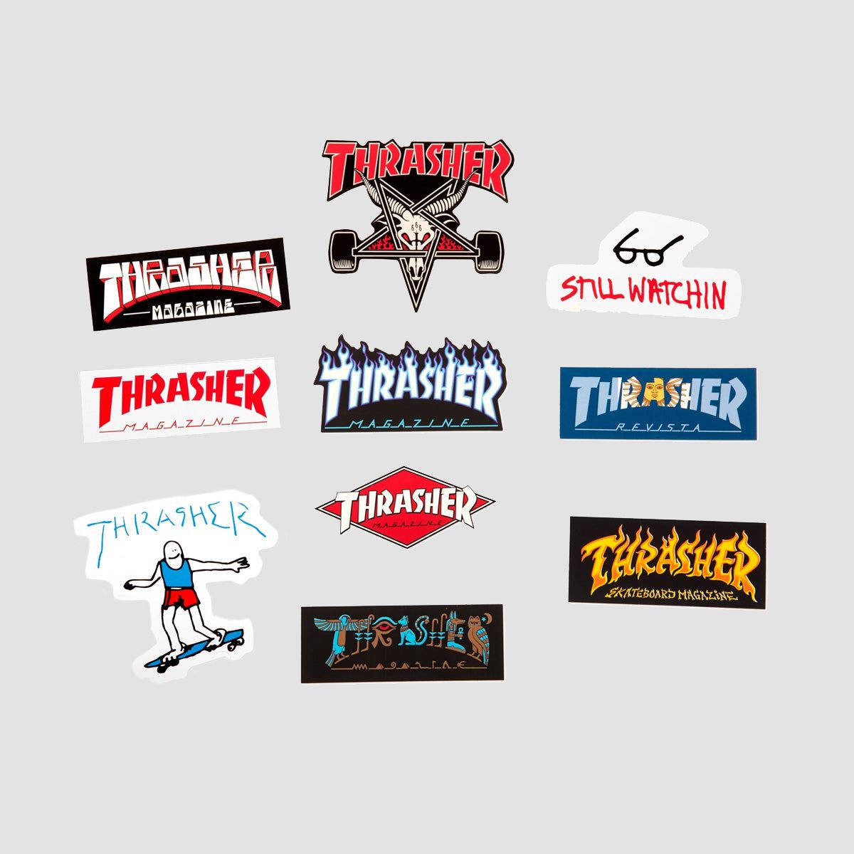 Thrasher Collage Sticker Pack x10 Assorted