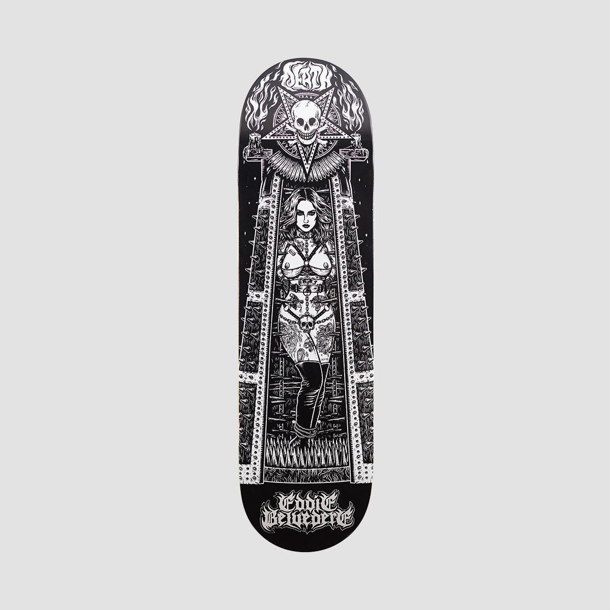 Death Eddie Belvedere Maiden-Skateboard Deck - 8.5"