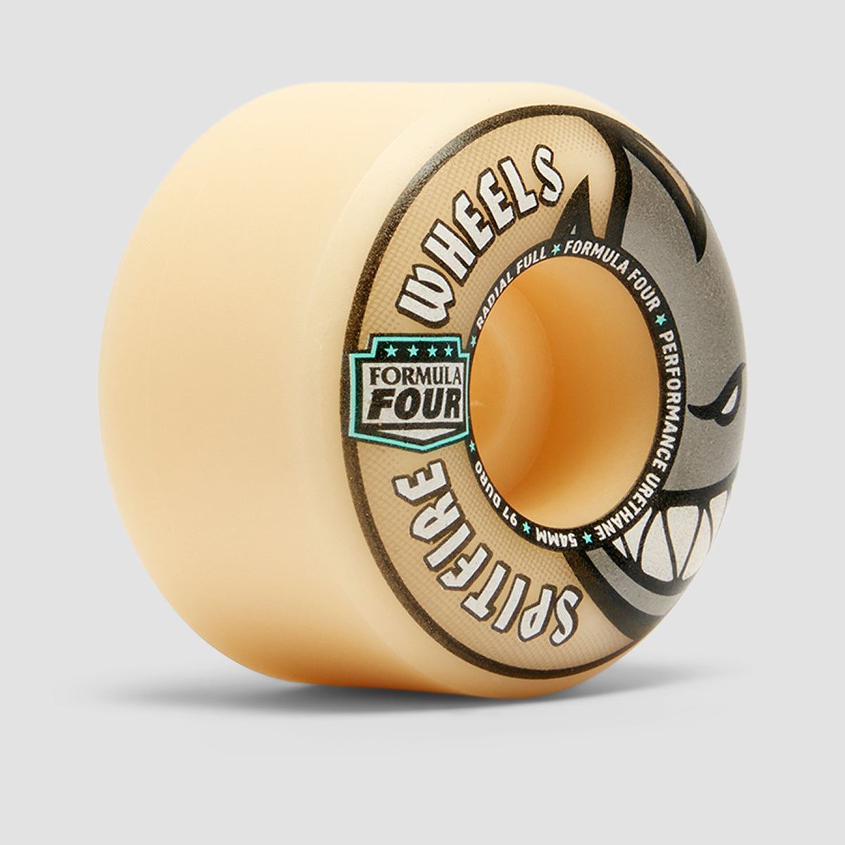 Spitfire Formula Four Radial Full 97DU Skateboard Wheels Natural/Silve