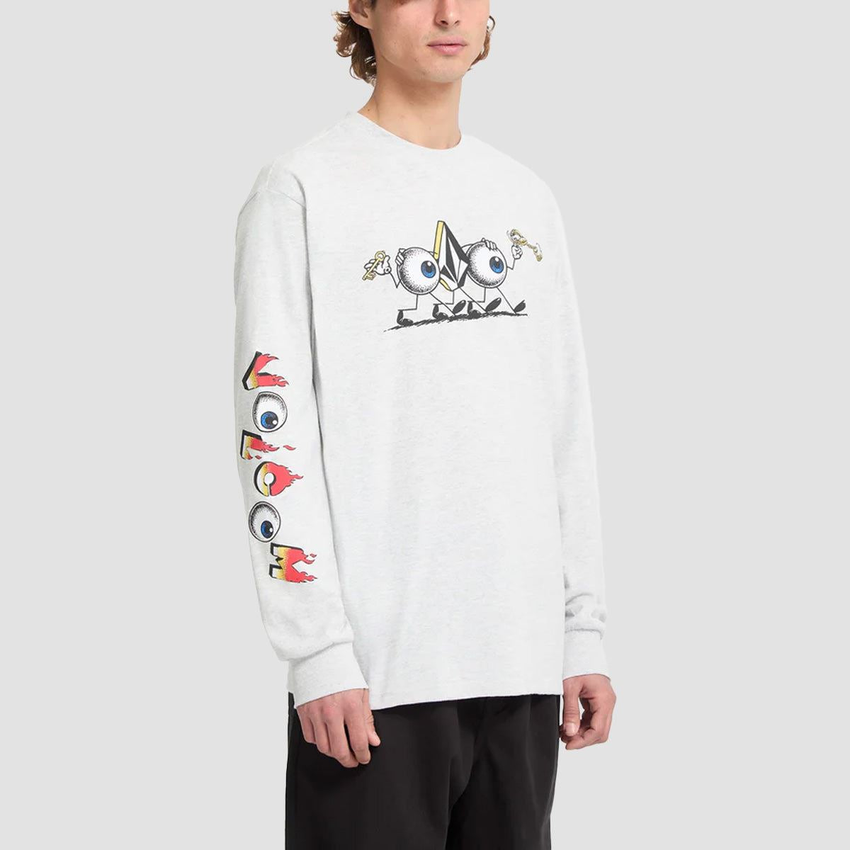 Volcom FA Daniel Shepard Budz Longsleeve T-Shirt Bone Heather