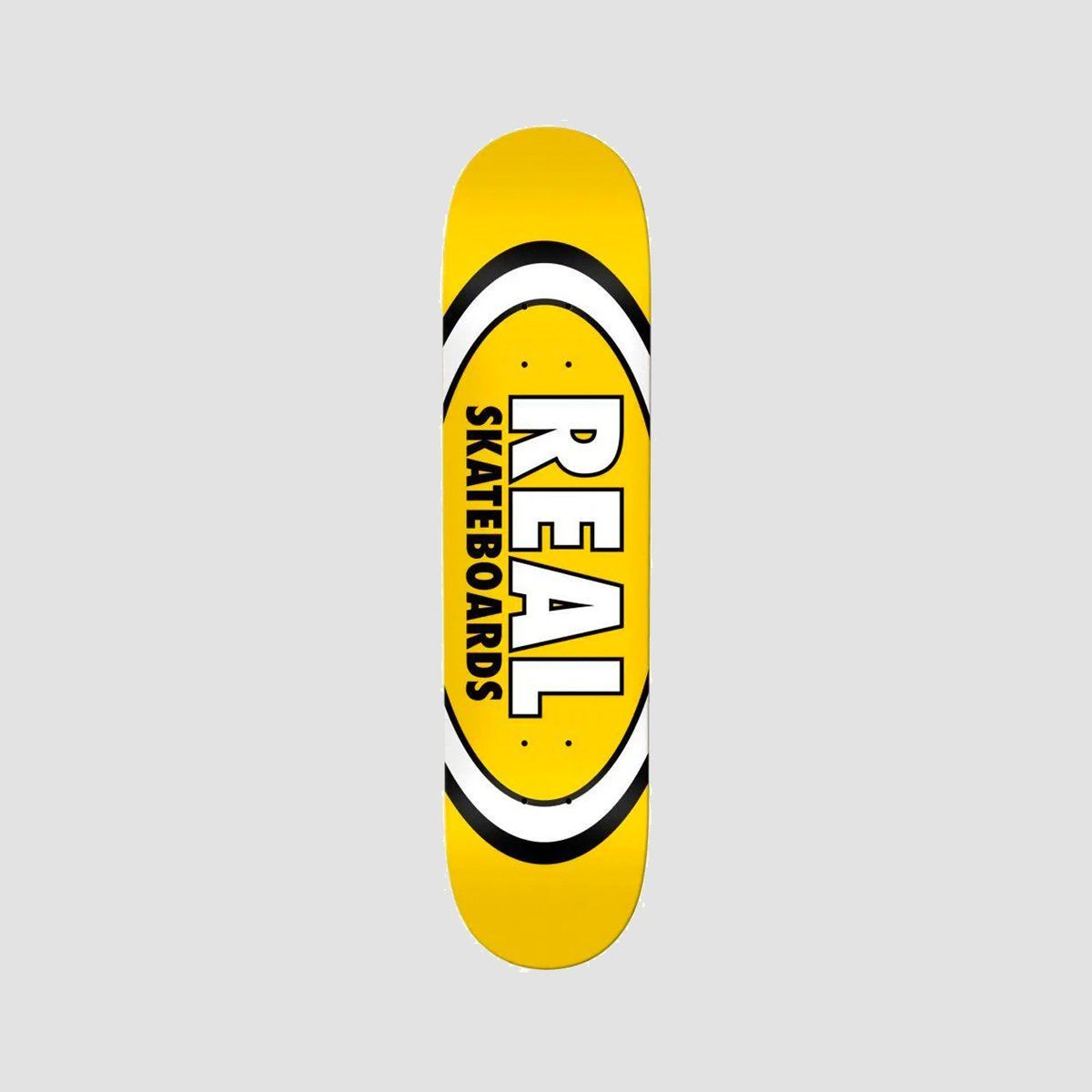 Real Team Classic Oval Skateboard Deck Yellow - 8.06"