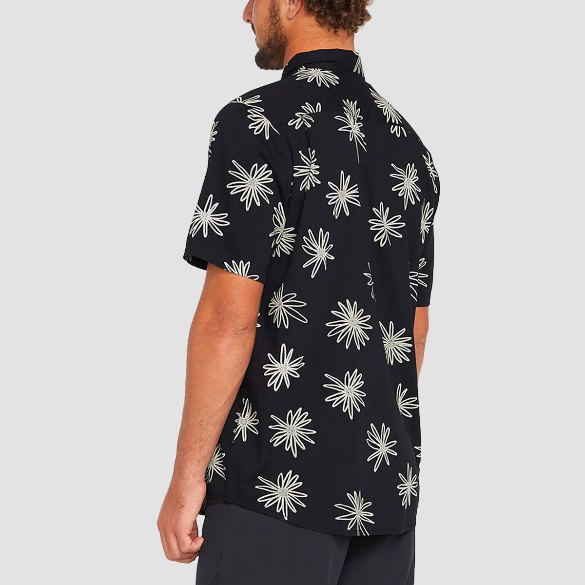 Volcom Lazy Dazey Short Sleeve Shirt Black