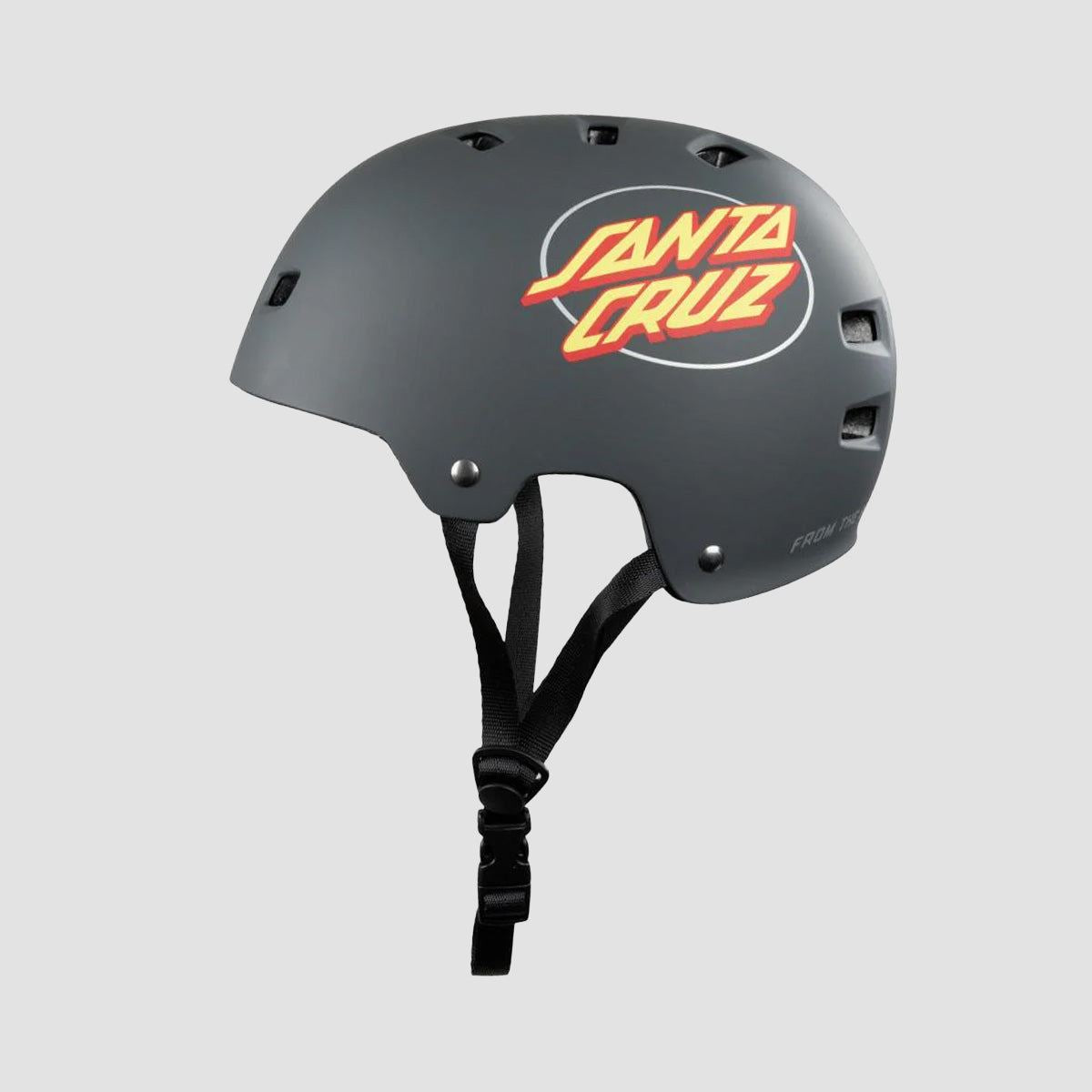 Bullet x Santa Cruz Oval Dot Helmet Matte Charcoal