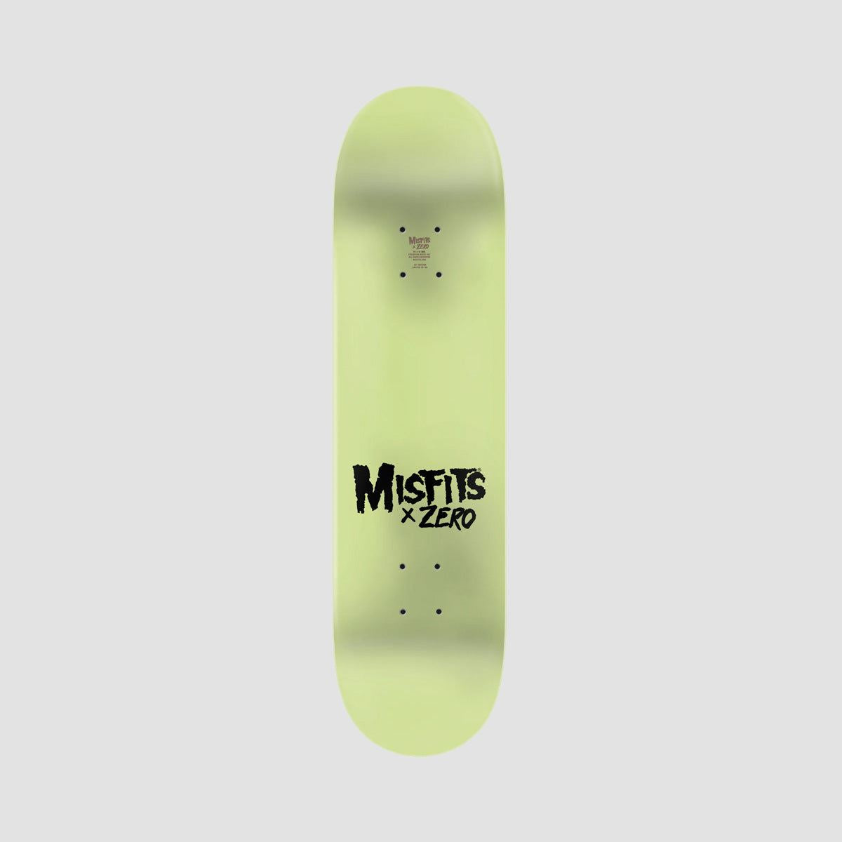 Zero X Misfits Zero Business Skateboard Deck GITD Dip - 8.5"