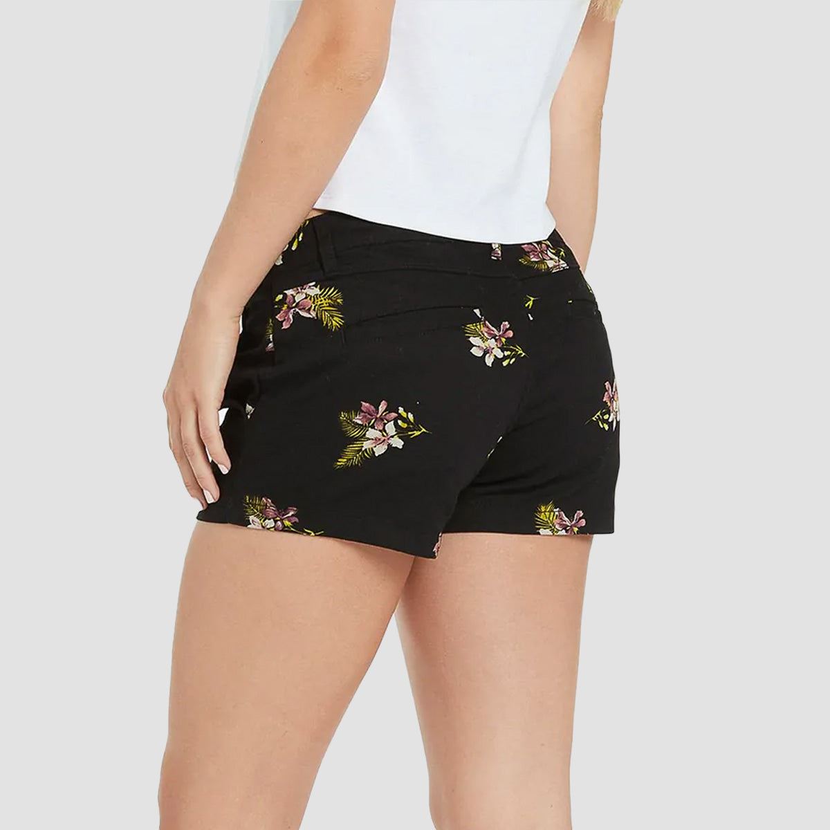 Volcom Frochickie Shorts Black Combo - Womens