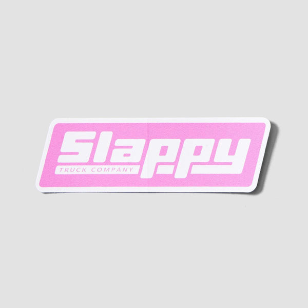 Slappy OG Logo Sticker White/Lilac 110x35mm