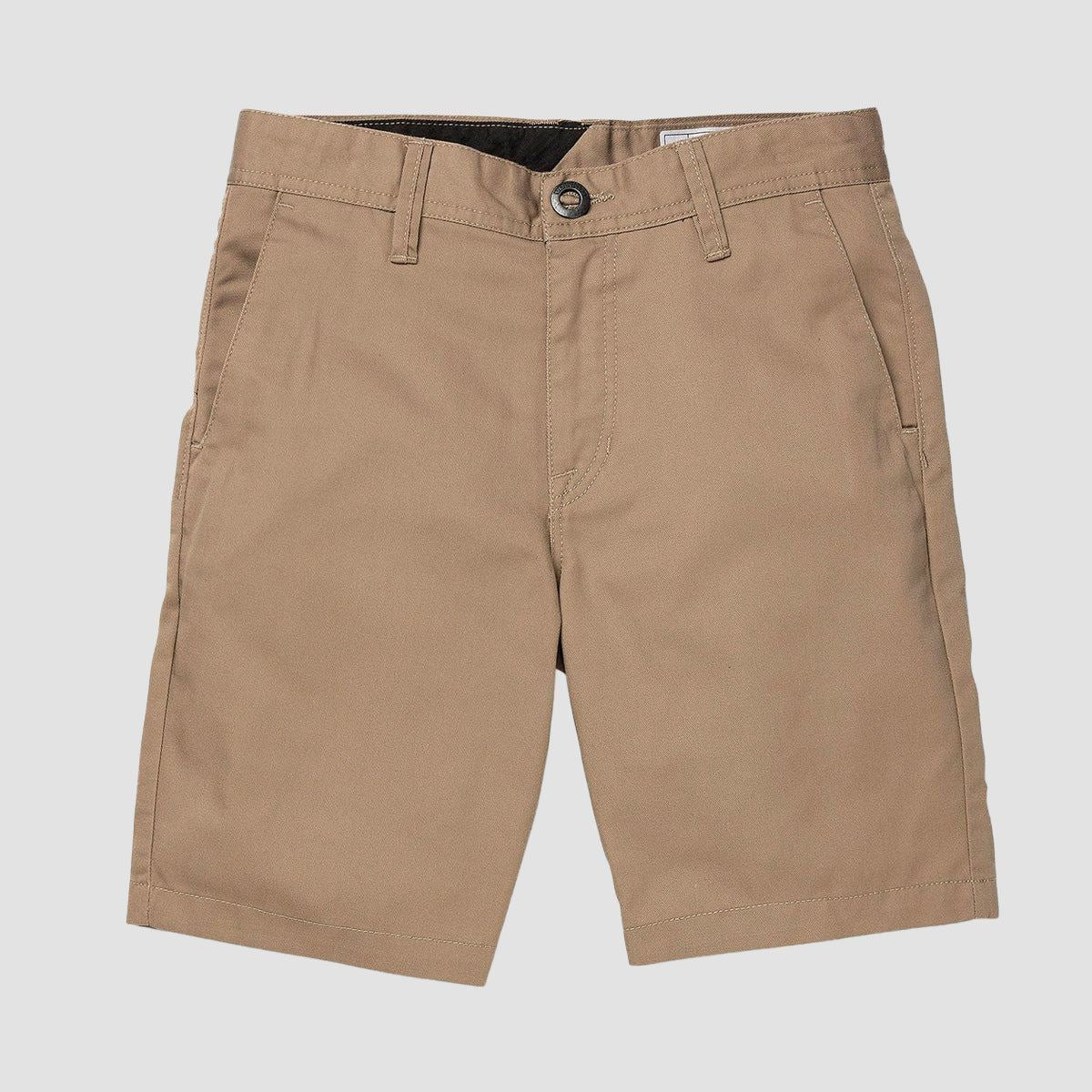 Volcom Frickin 17" Chino Shorts Khaki - Kids