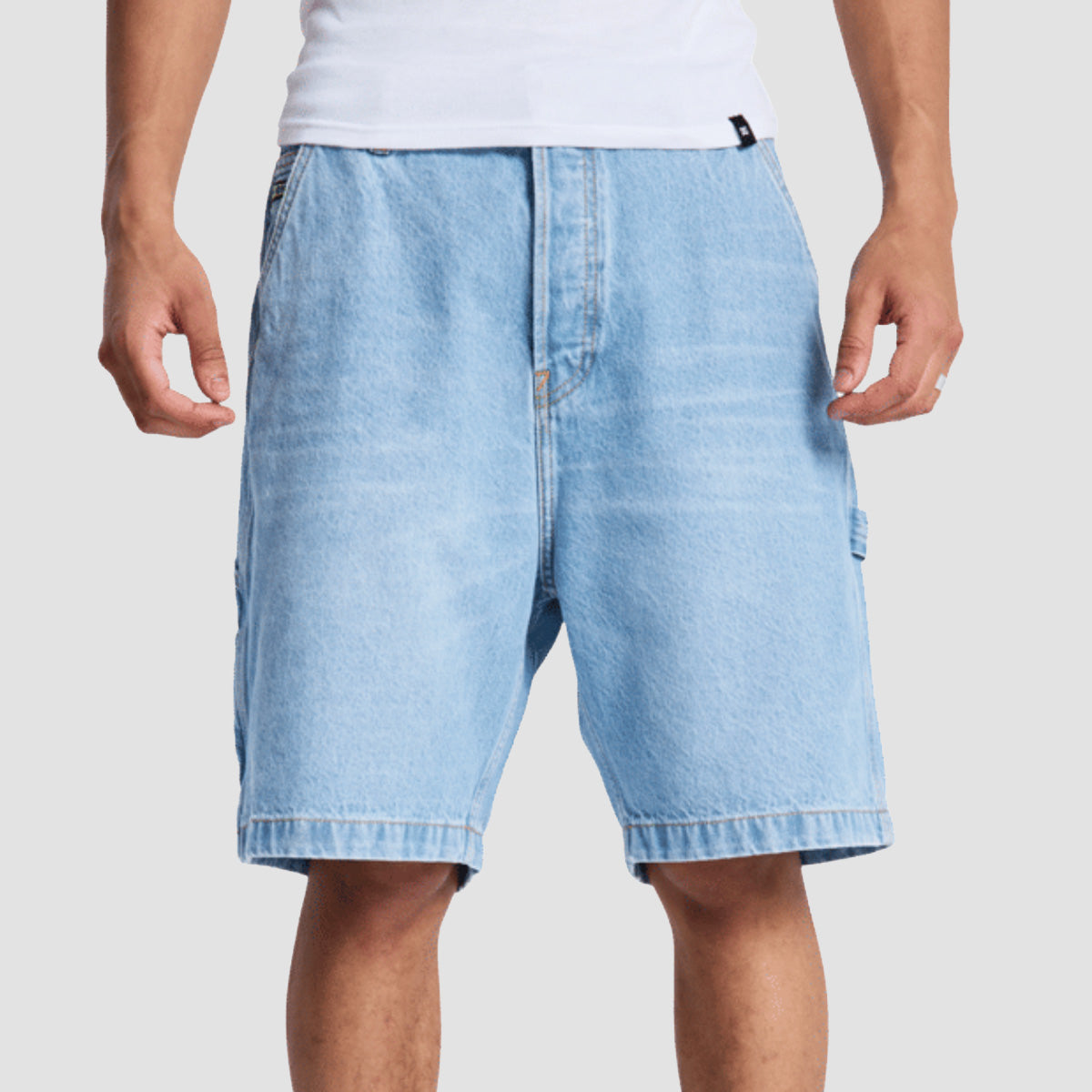 DC Baggy Denim Jort Shorts Indigo Light