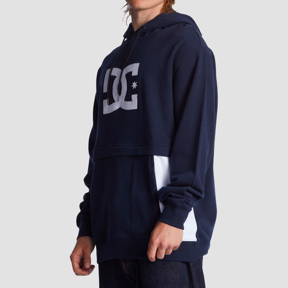 DC Bandwidth Pullover Hoodie Navy Blazer