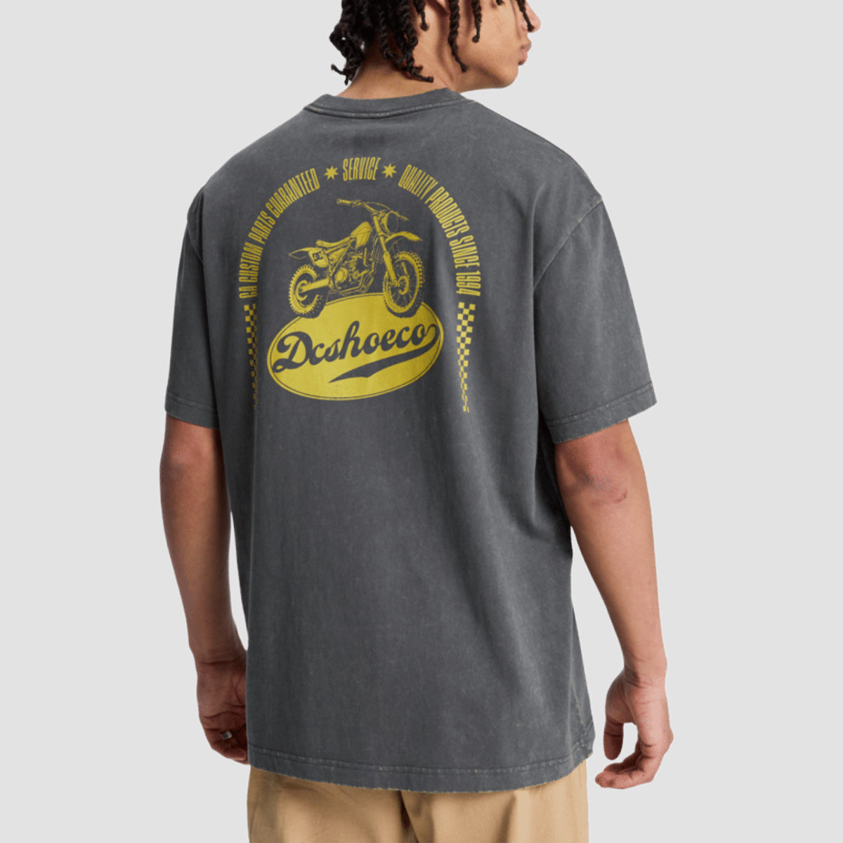 DC Bike Emblem T-Shirt Dark Shadow