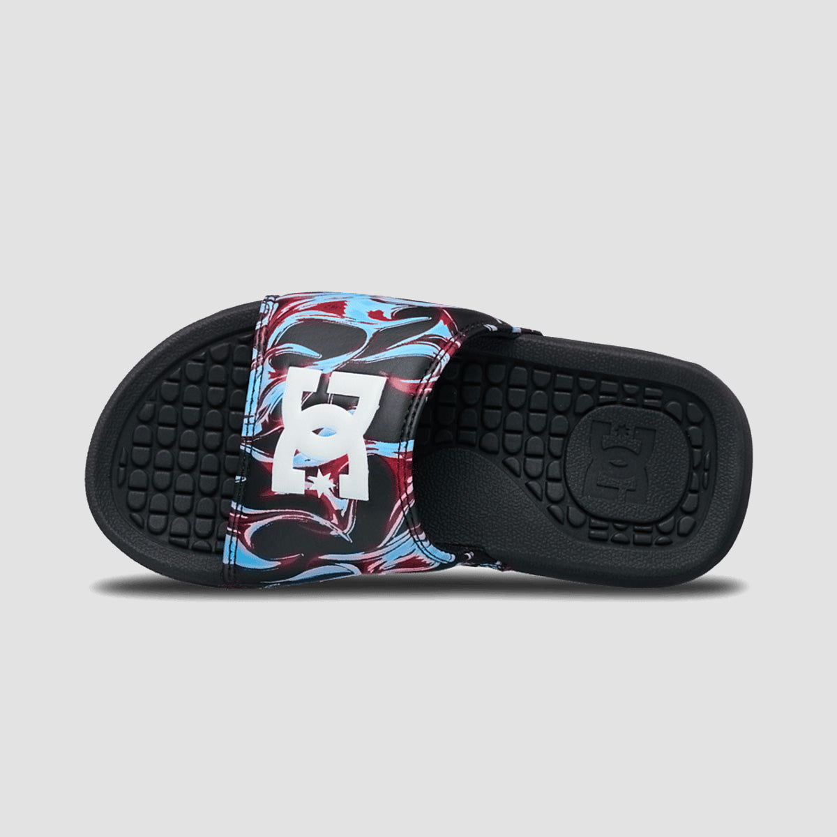 DC Bolsa Slide Sandals - Blue/Red/White - Kids