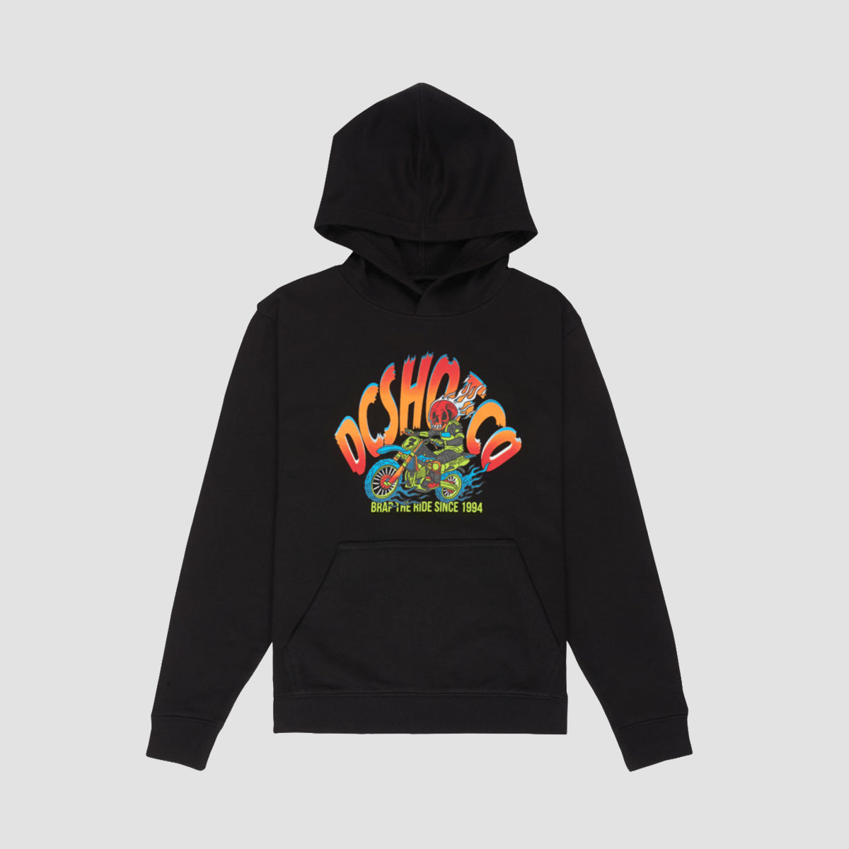 DC Brap The Ride Pullover Hoodie Black - Kids