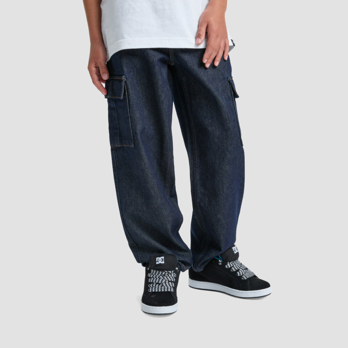 DC Cargo Baggy Fit Jeans Dark Denim - Kids
