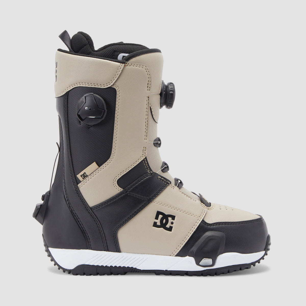 DC Control BOA Step On Snowboard Boots Light Brown/White