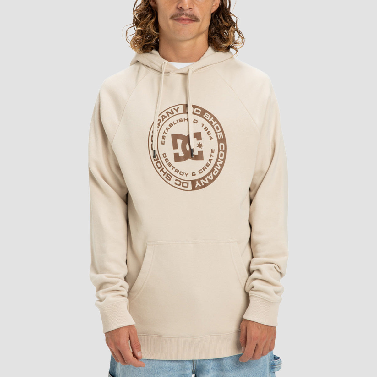 DC Corpo Raglan Pullover Hoodie Oatmeal