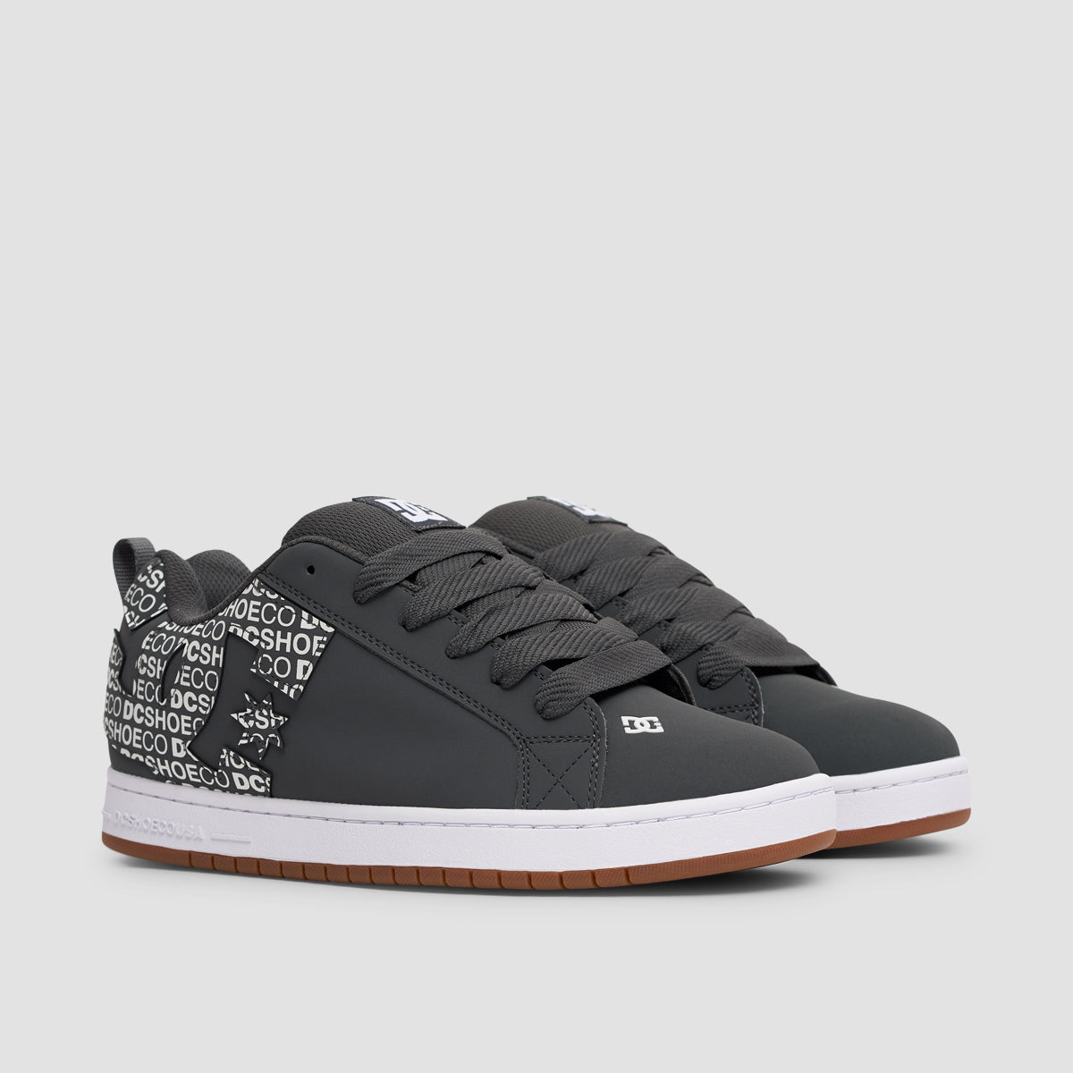 DC Court Graffik Shoes - Dark Grey/White