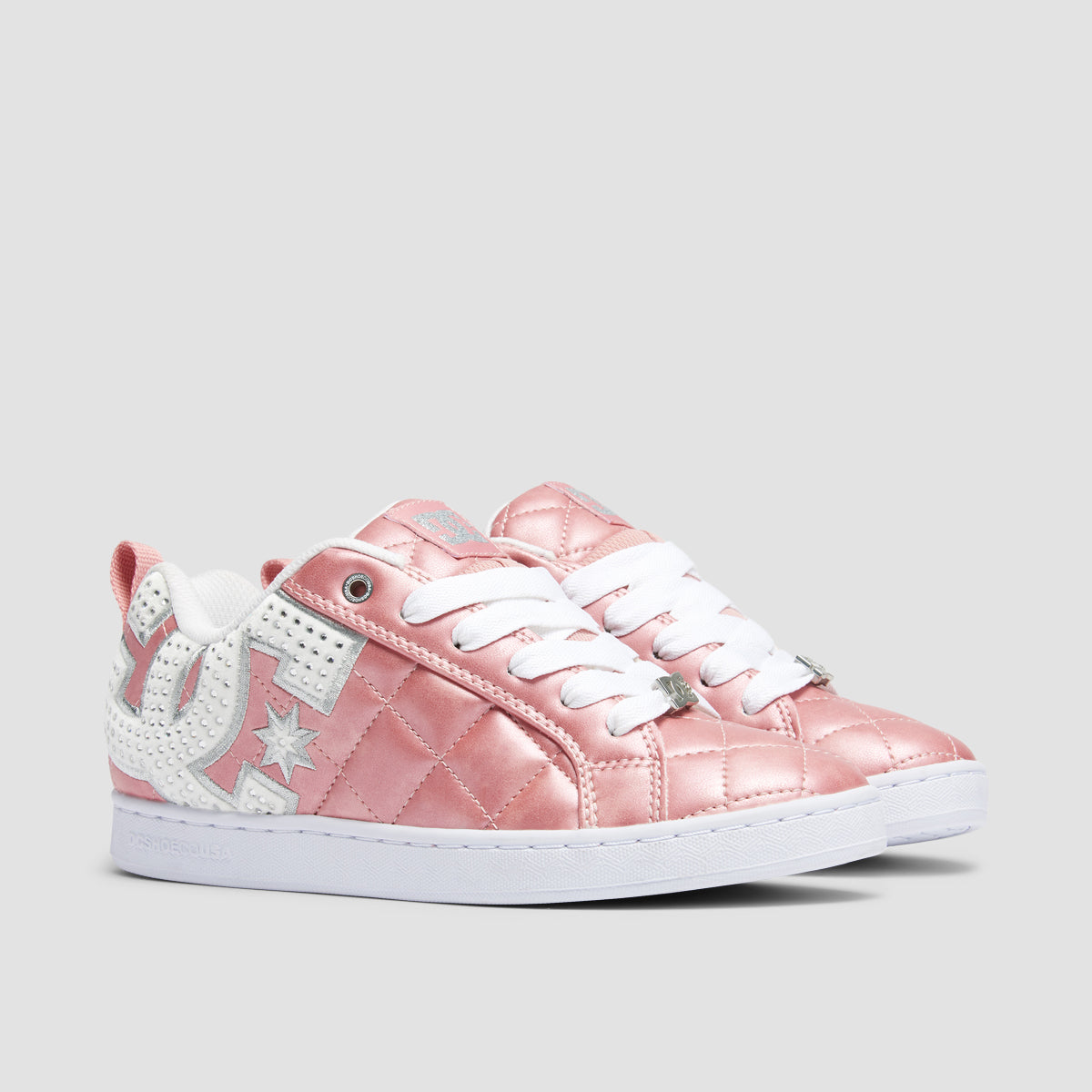 DC Court Graffik Scarpe Da Skate Donna, Rosa Brillante, 37.5 EU - Modello Pill