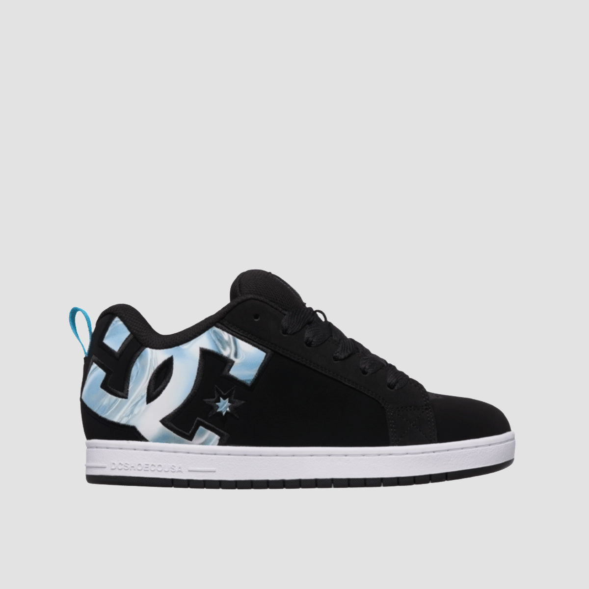 DC Court Graffik Shoes - Black/Blue Jewel