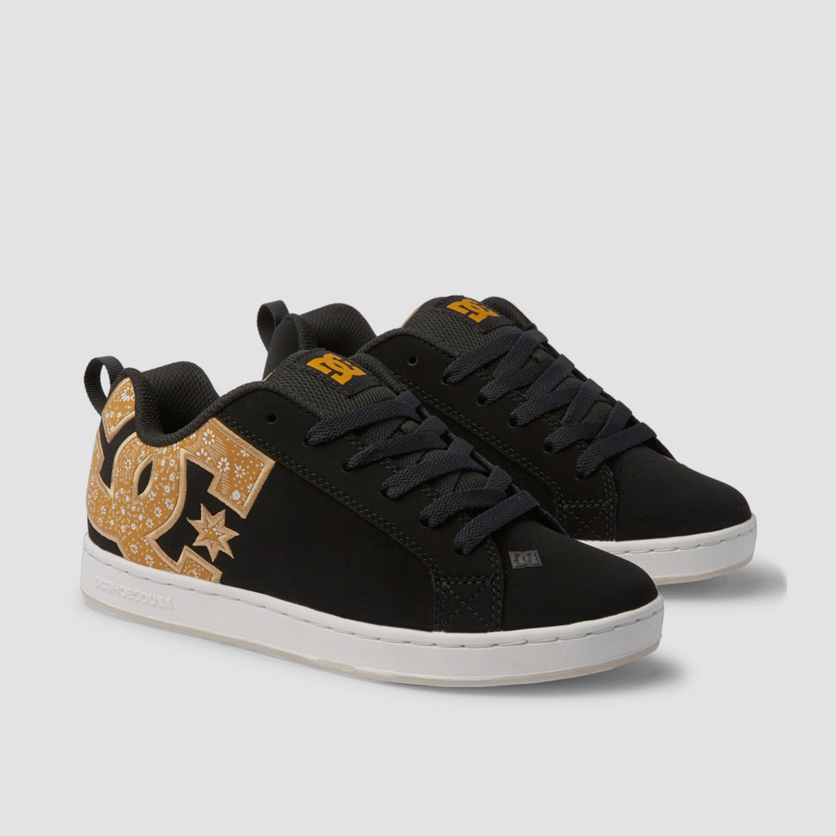 DC Court Graffik Shoes - Black/Gold - Womens