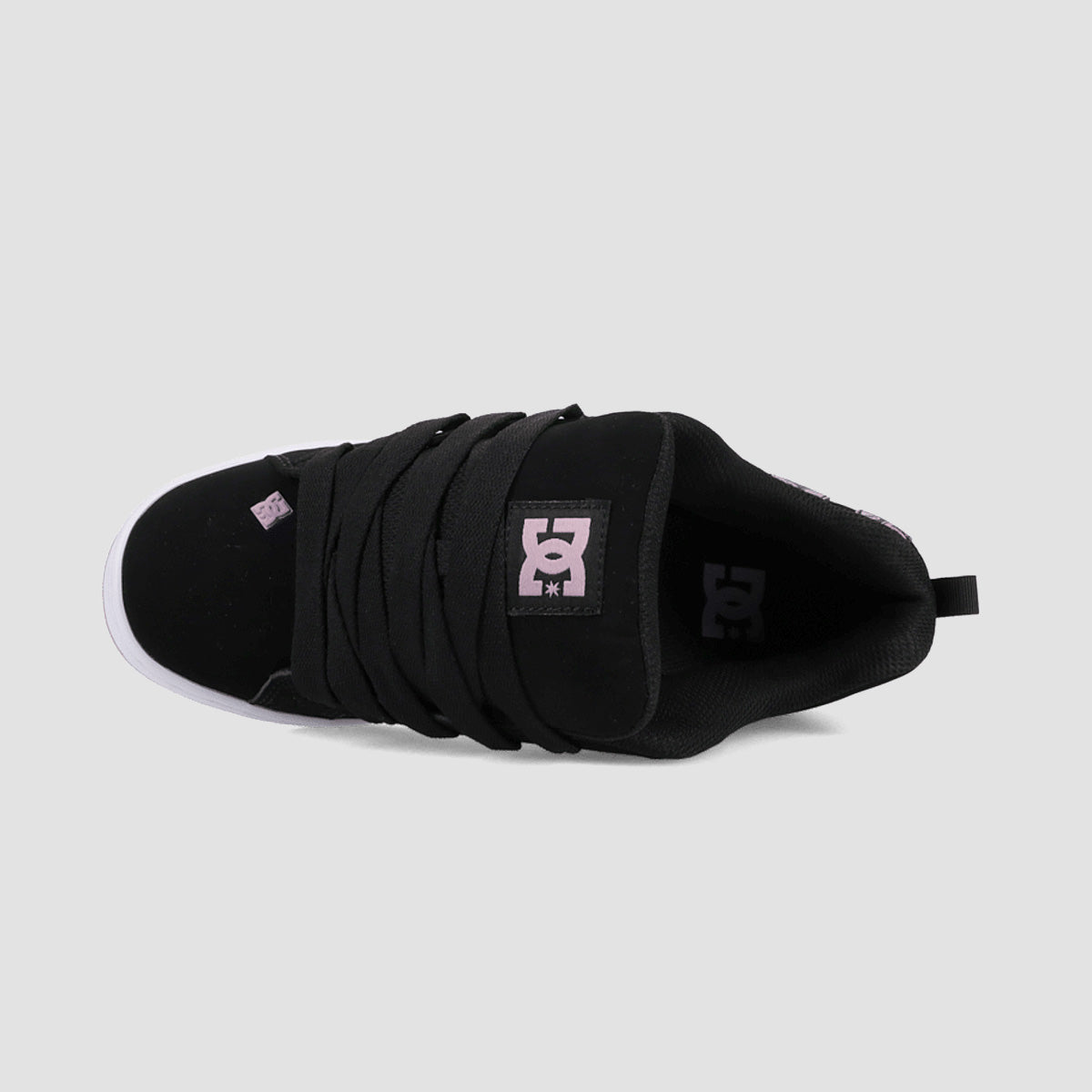 DC Court Graffik Shoes - Black/Lavender - Womens