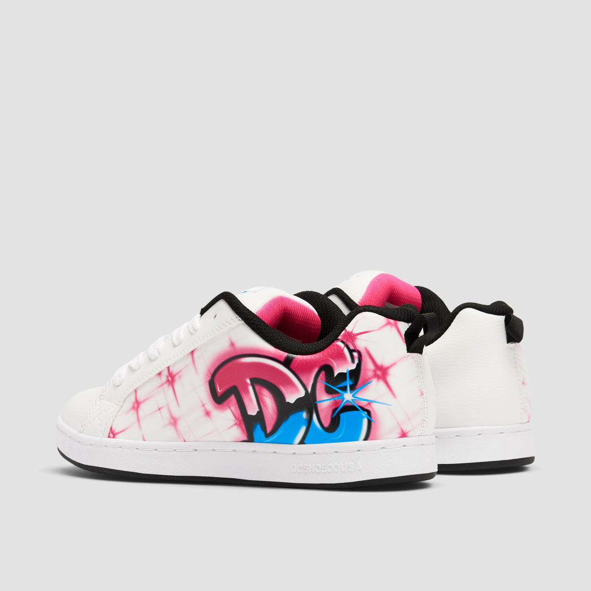 DC Court Graffik Shoes - Bright Rose - Womens