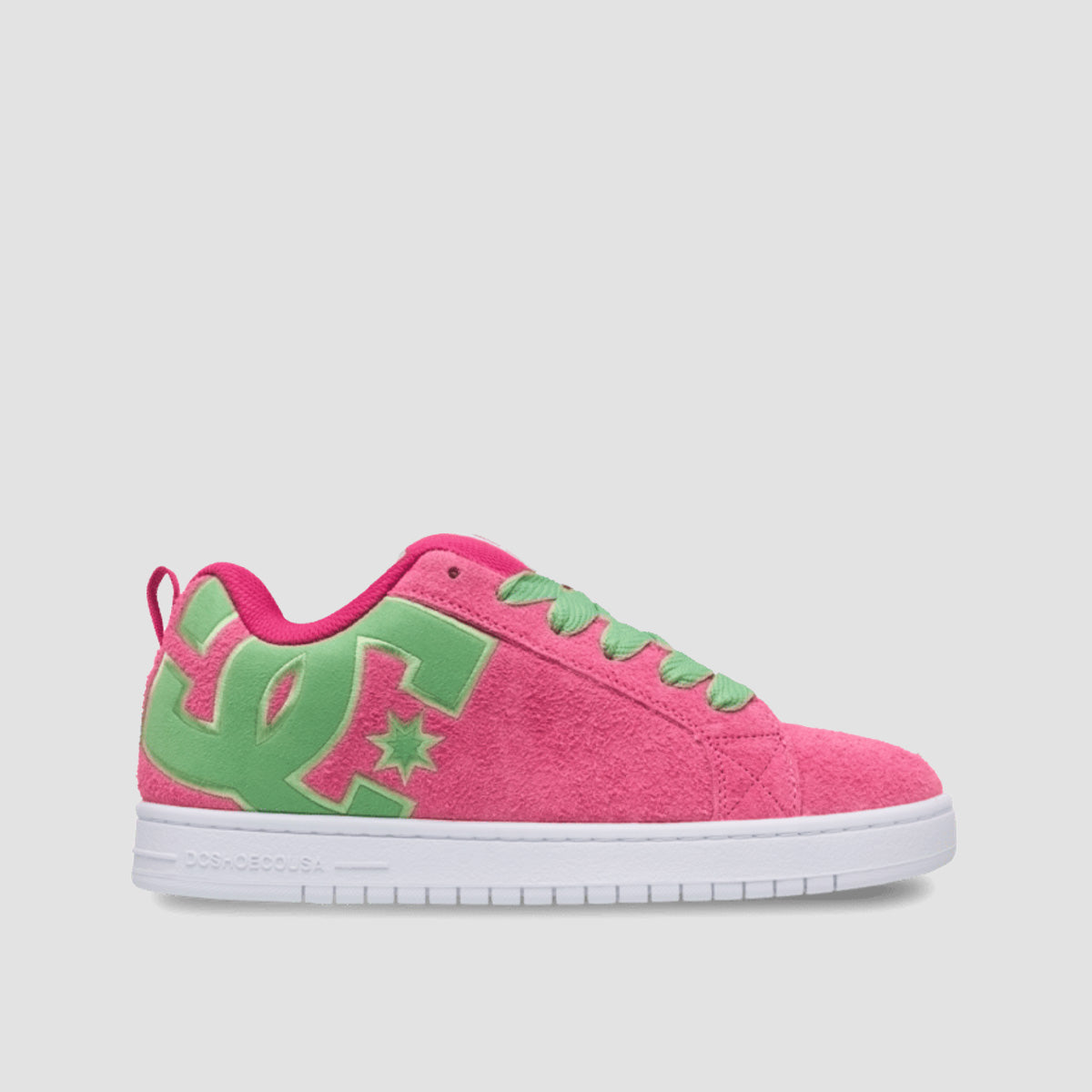 DC Court Graffik Shoes - Crazy Pink/Soft Lime