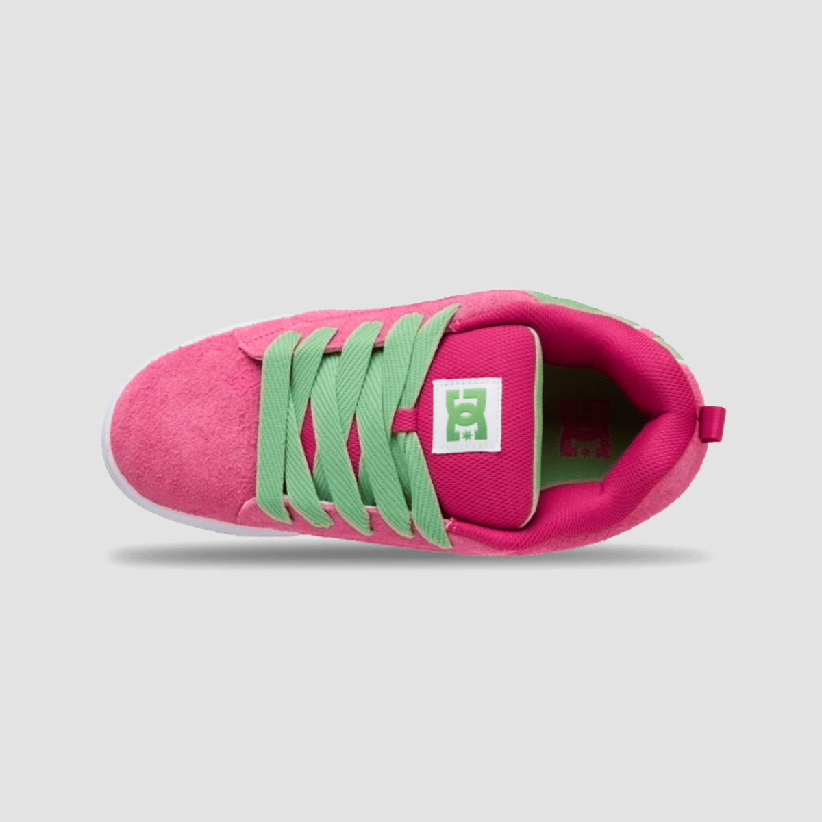 DC Court Graffik Shoes - Crazy Pink/Soft Lime
