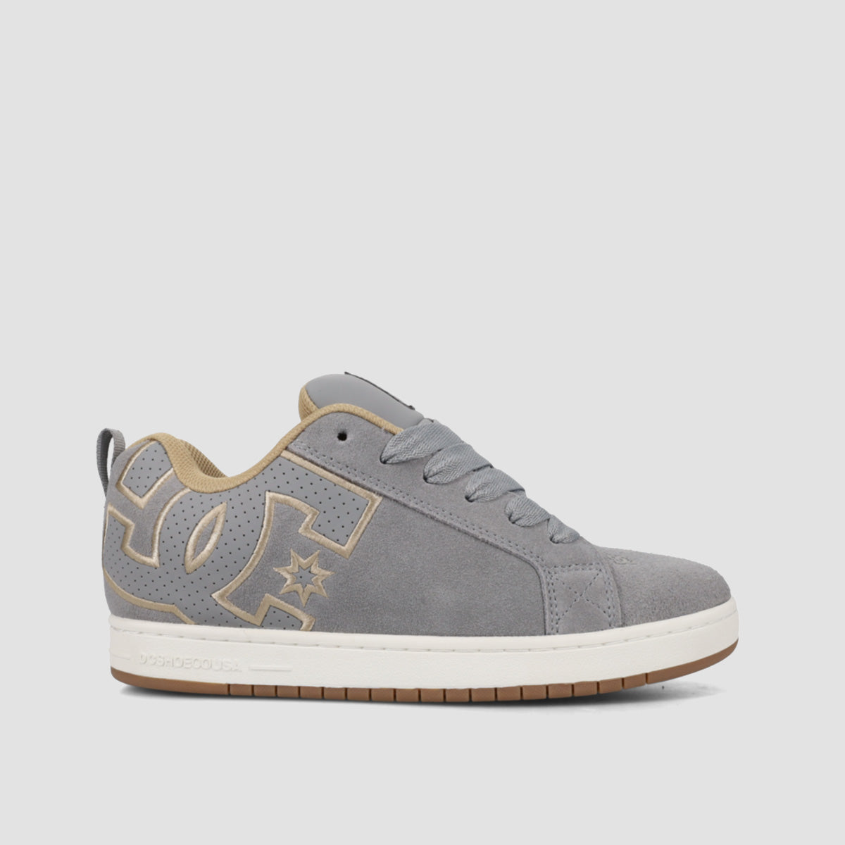 DC Court Graffik Shoes - Grey/Tan/Off White