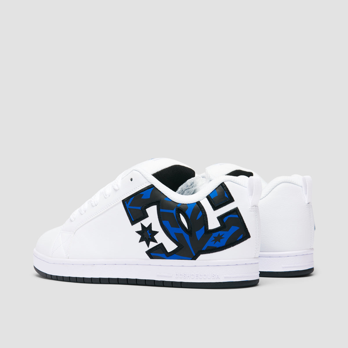 DC Court Graffik Shoes - White/Grey/Blue