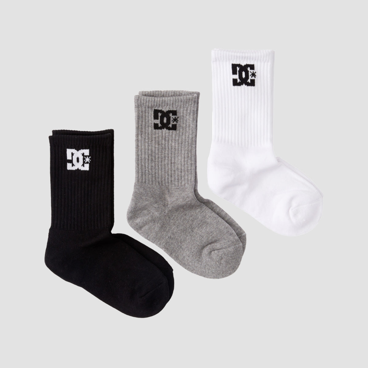 DC Crew Socks 3 Pack Assorted