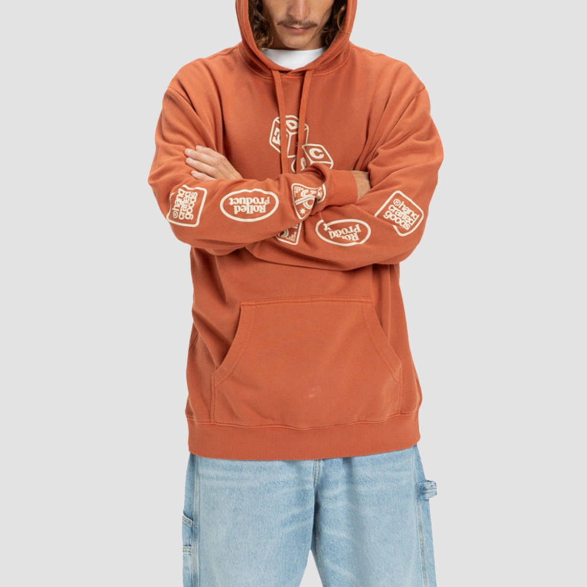 DC Hi Rolling Pullover Hoodie Picante