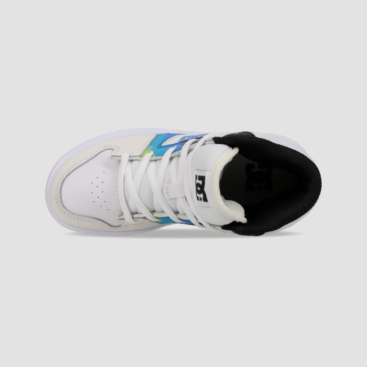 DC Manteca 4 Hi Top Shoes - Off White/Placid Blue - Kids
