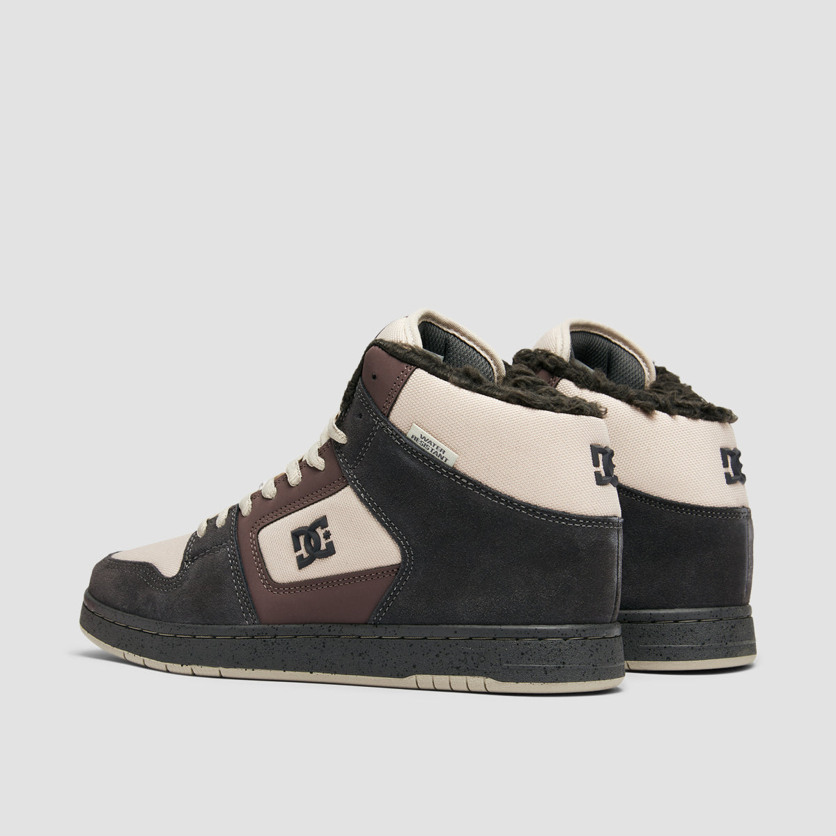 DC Manteca 4 Hi WR High Top Shoes - Dark Grey/Light Grey