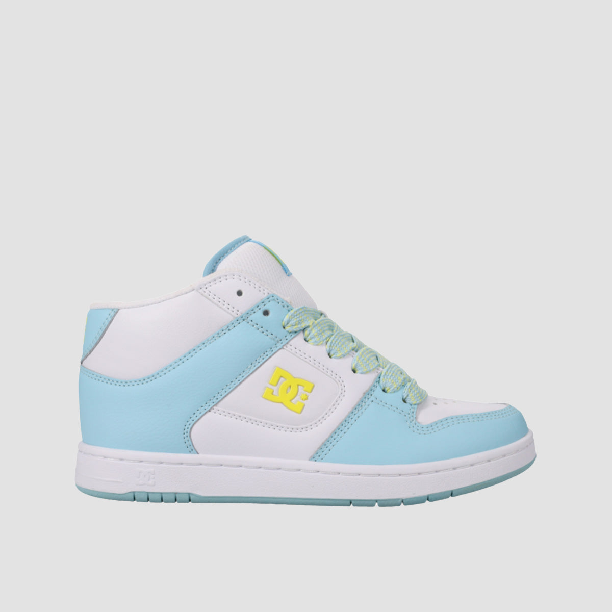 DC Manteca 4 Mid Top Shoes - Blue/Yellow/White - Womens