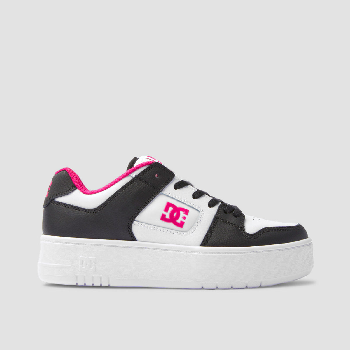 DC Manteca 4 Platform Shoes - Black/White/Pink - Womens