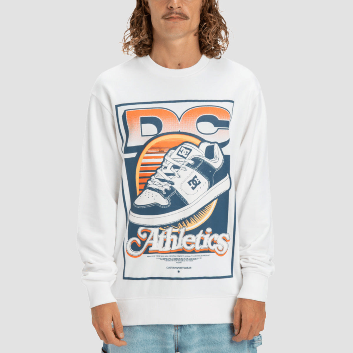 DC Manteca Tribute Crew Sweatshirt White