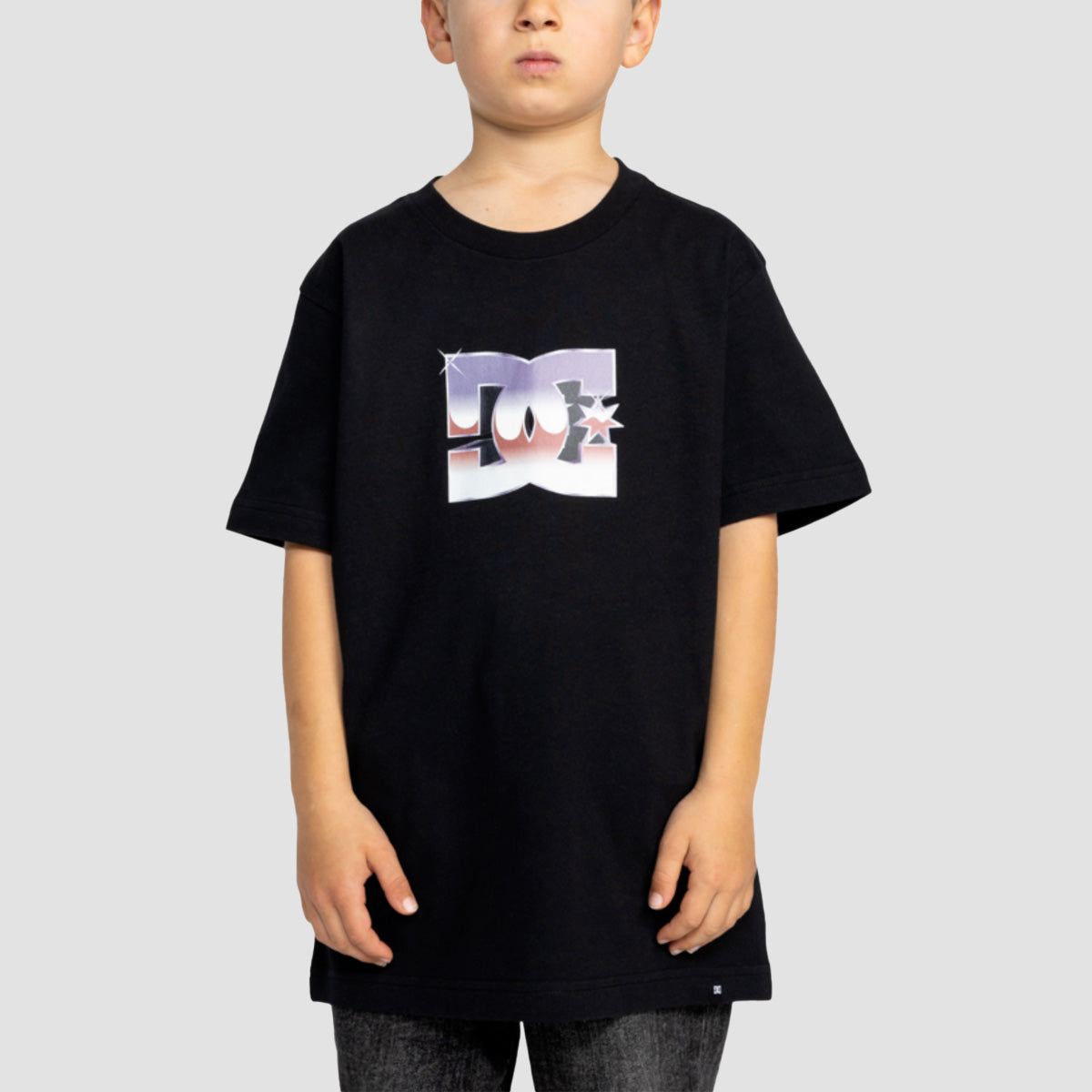 DC Metallic Star T-Shirt Black - Kids