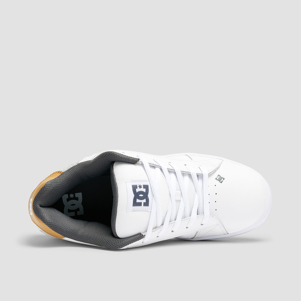 DC Net Shoes - White/White/Light Grey