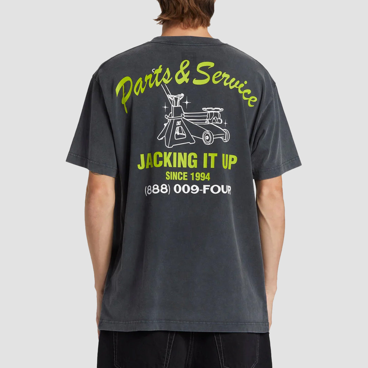 DC Parts And Service T-Shirt Black Acid