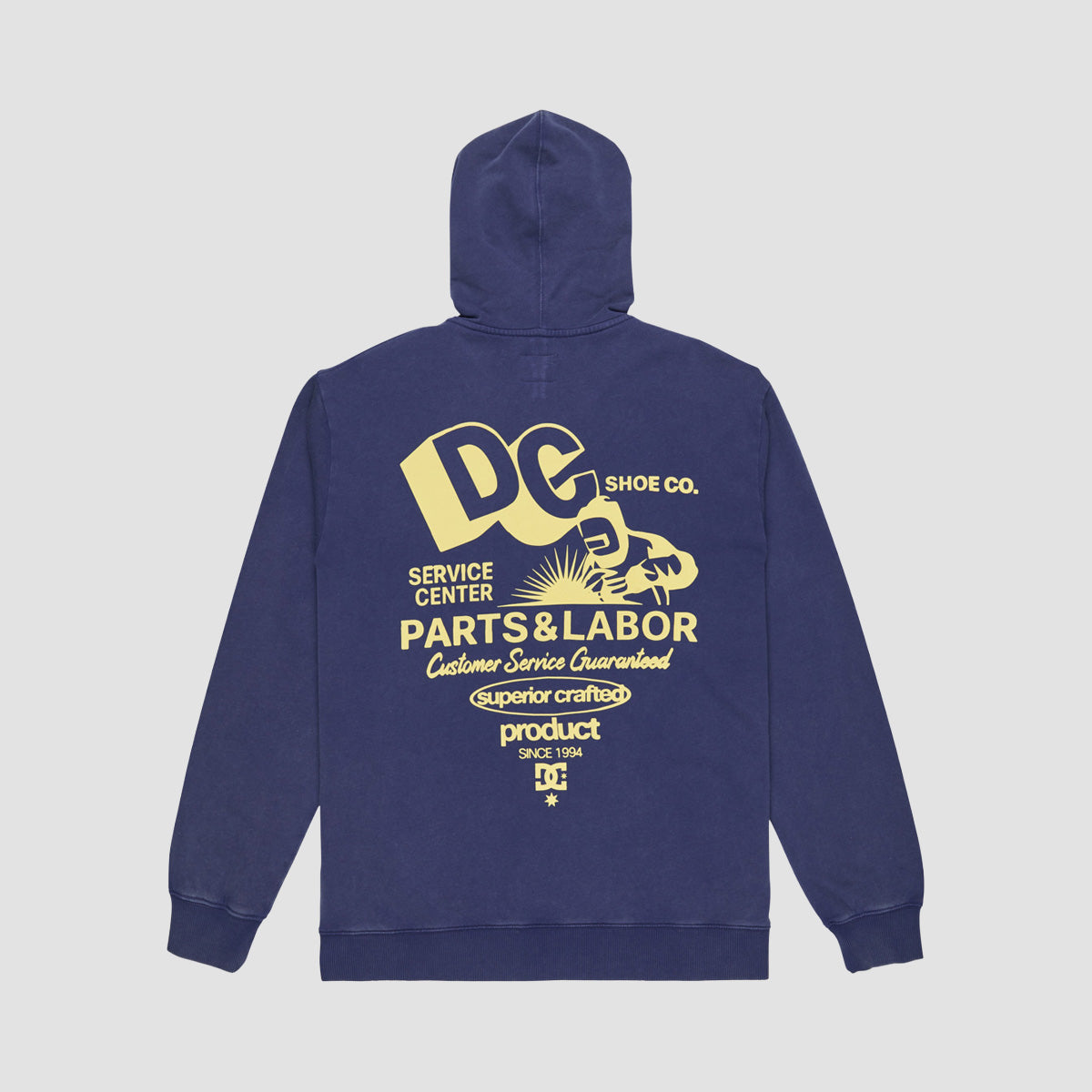 DC Parts Dep Zip Hoodie Estate Blue