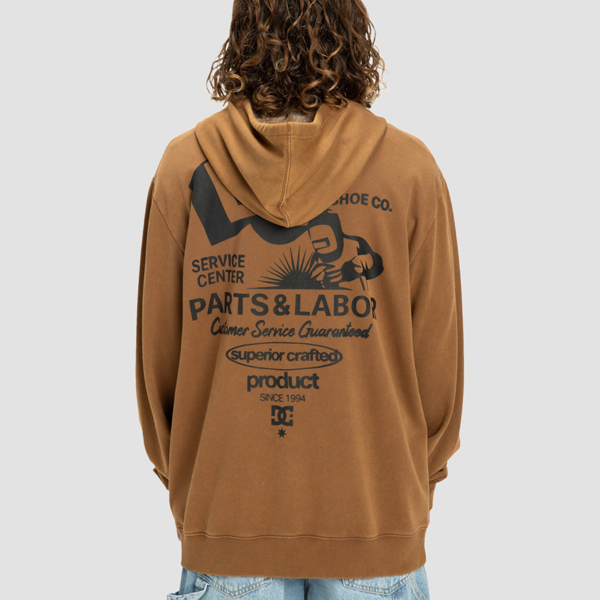 DC Parts Dep Zip Hoodie Toffee