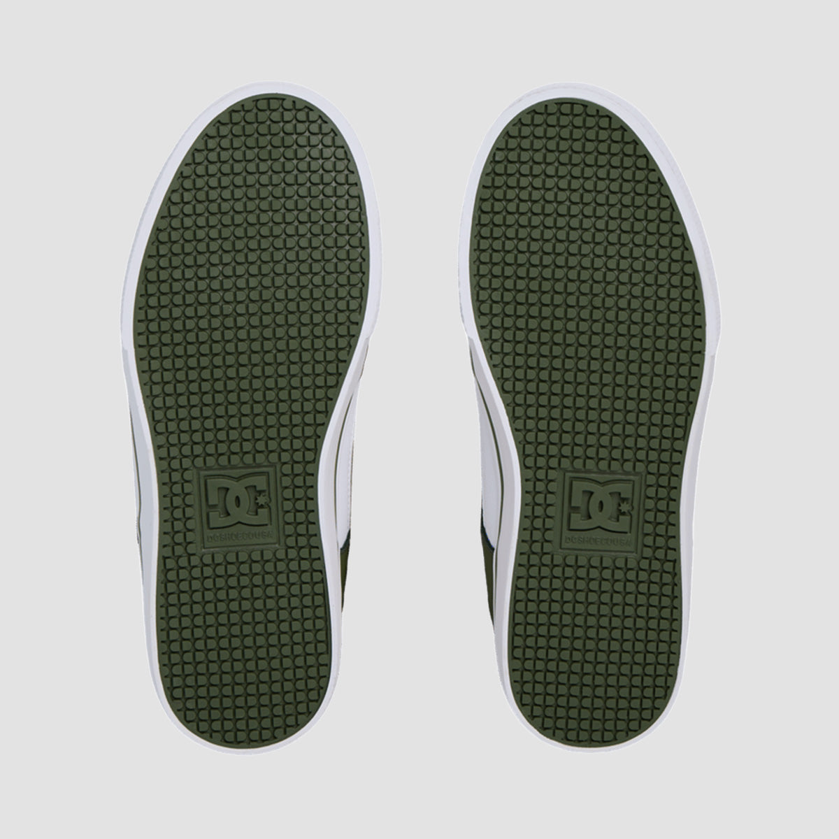 DC Pure Hi Top EV Shoes - Olive/White - Kids