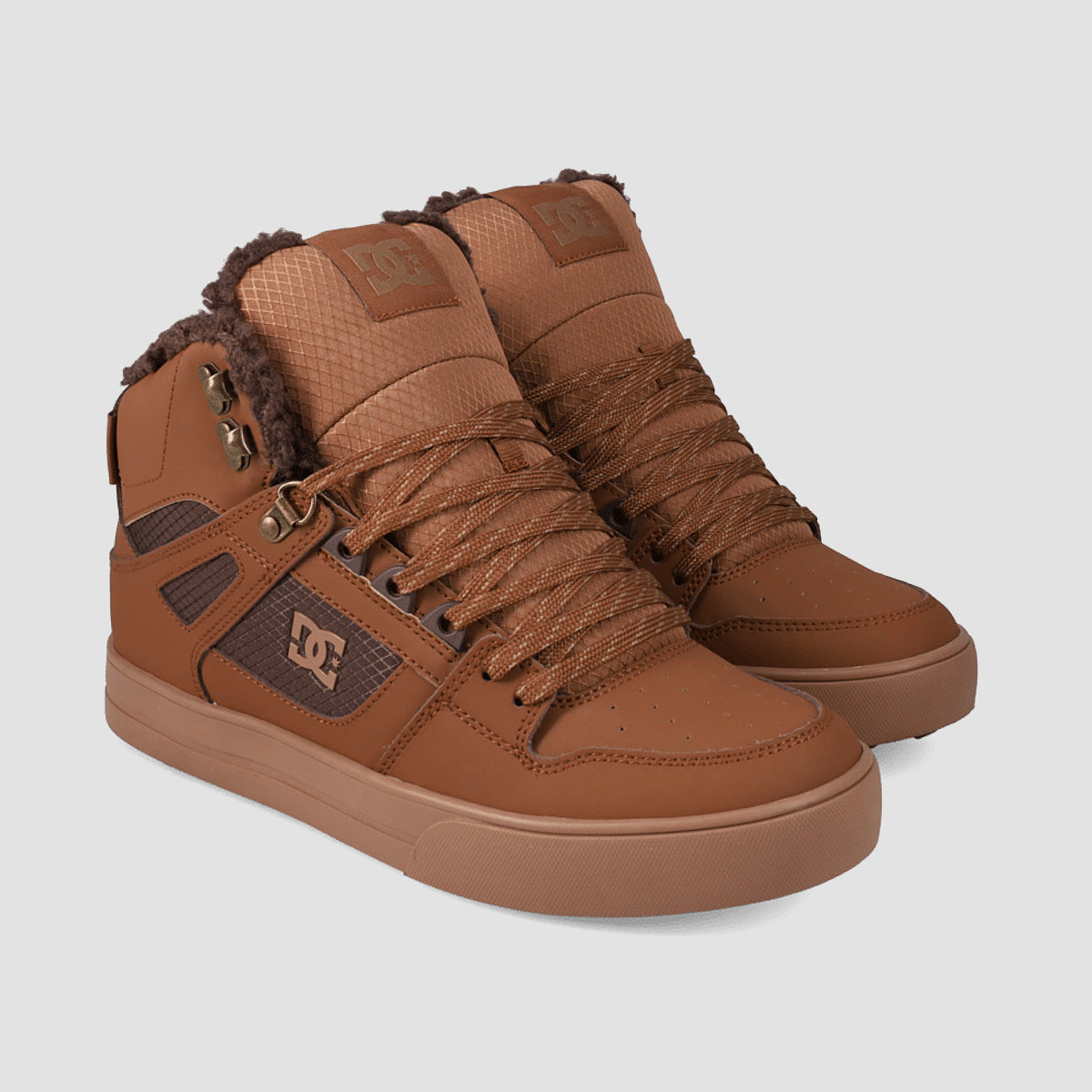 DC Pure High-Top WNT Shoes - Brown/Brown/Tan