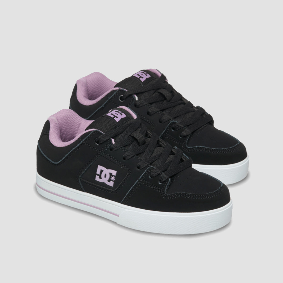DC Pure Shoes - Black/Lavender - Womens