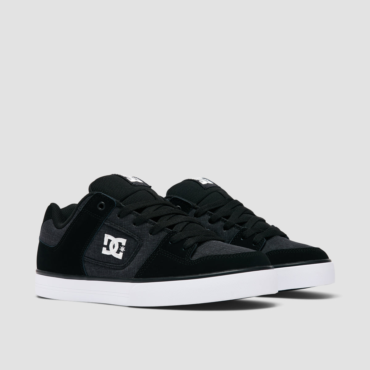 DC Pure Shoes - Black/White/Battleship