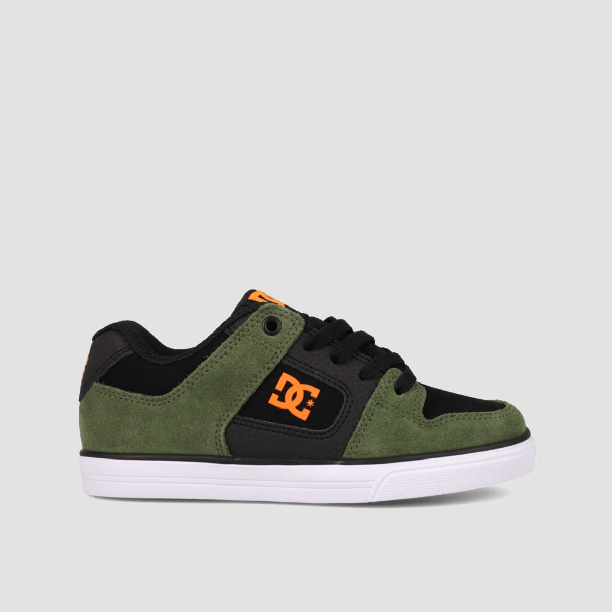 DC Pure Shoes - Dark Olive/Black/Orange - Kids